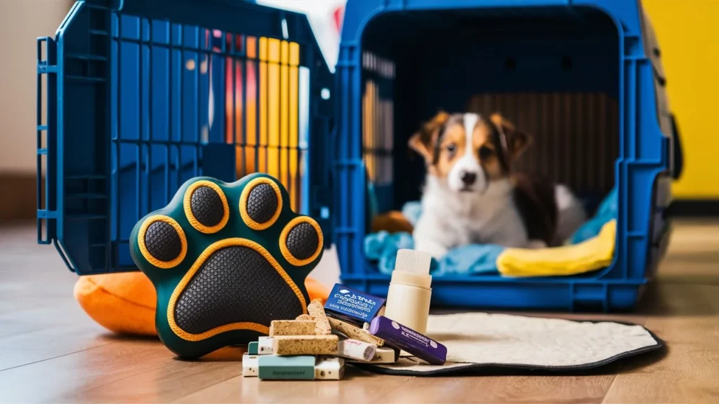 Advanced training tools and toys solution for puppy barking in crate