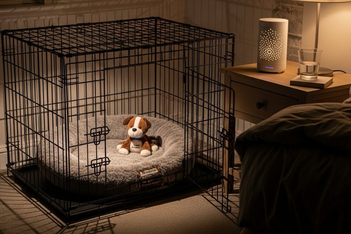 Optimizing the sleep environment is key to how to stop dog barking at night.